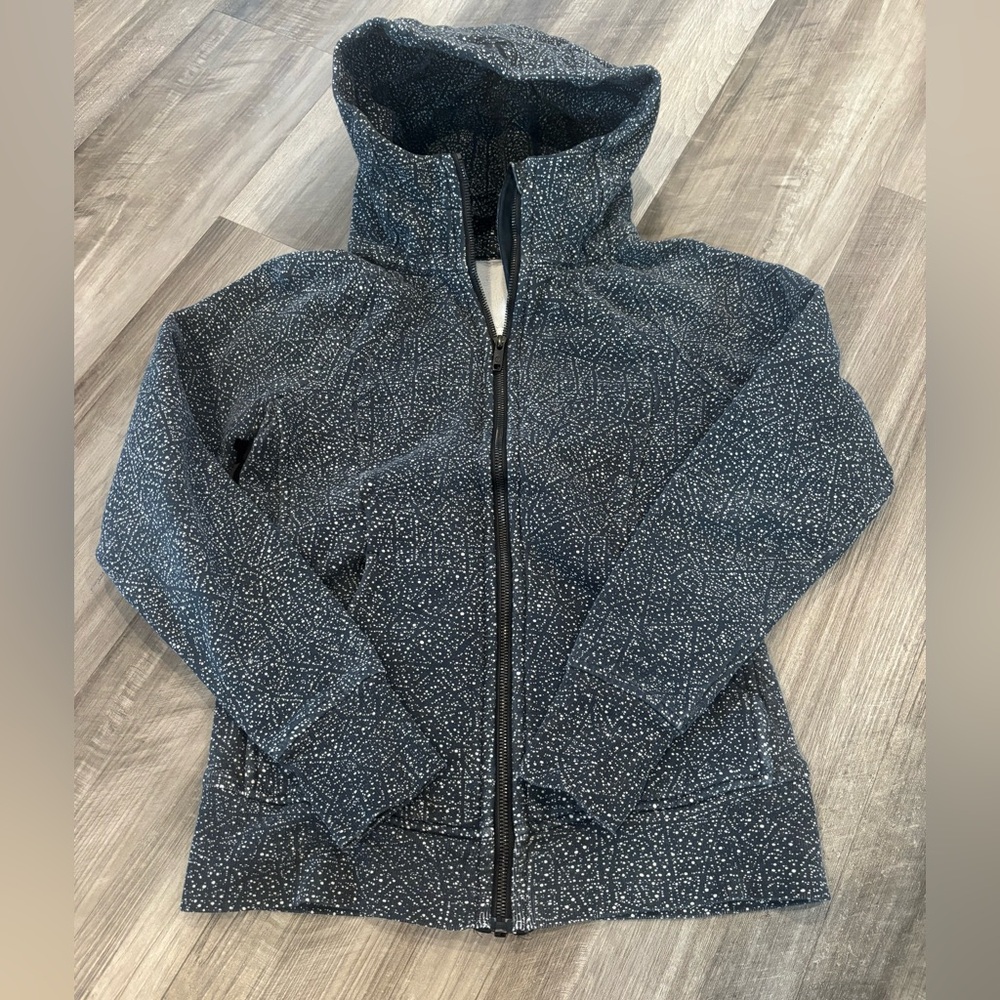 Lululemon Athletica Speckled Scuba Full-Zip High Collar Hoodie - Size 6